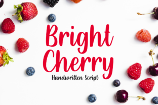 Bright Cherry: A Handwritten Font That Blends Elegance and Warmth