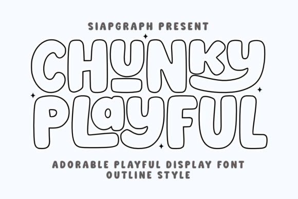 Chunky Playful Outline: A Font That Brings Joy to Design