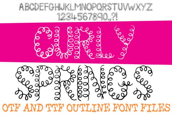 Curly Springs: A Typeface with Built-In Energy