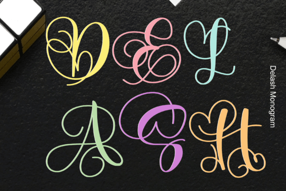 Delash: A Decorative Monogram Font with Authentic Charm