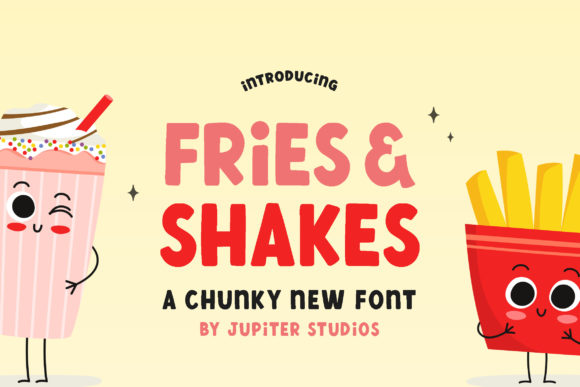 Fries and Shake: Your Go-To Font for a Casual, Bold Vibe