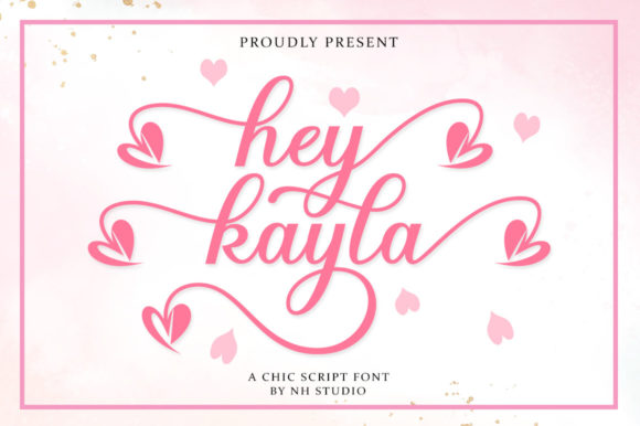 Hey Kayla: A Modern Script Font with a Naturally Irregular Baseline