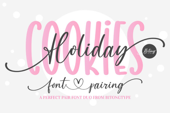 Holiday Cookies: A Handwritten Font for Festive Branding