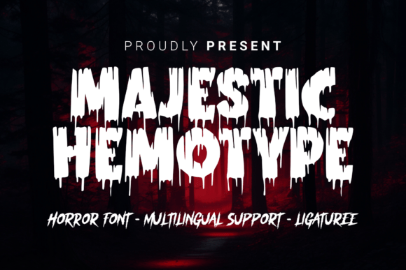 Majestic Hemotype: Unleash Macabre Elegance in Your Designs