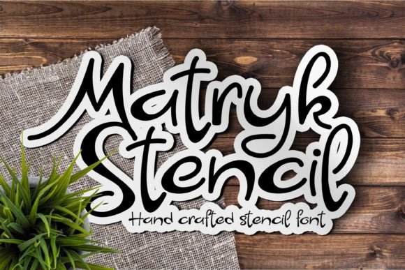 Matryk Stencil: The No-Loop Typeface for Modern Craft and Design
