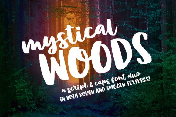 Mystical Woods: A Font Duo with Authentic Ink-and-Brush Soul