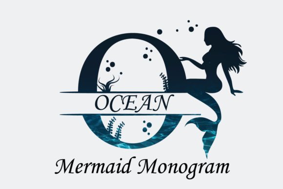 Ocean Mermaid Monogram: A Font with Coastal Soul