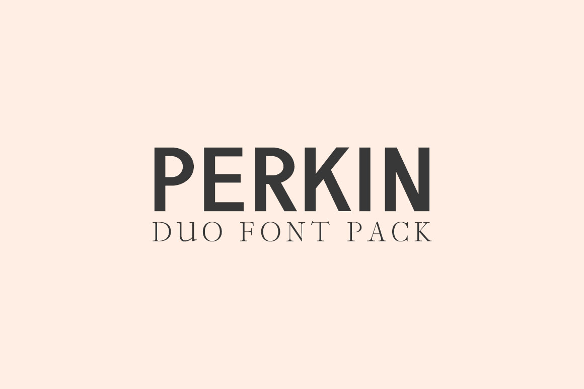 Perkin | Duo: A Font Pairing for Modern Branding