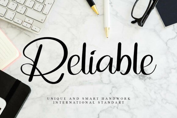 Reliable Font: Your Go-To for Elegant Handwritten Projects