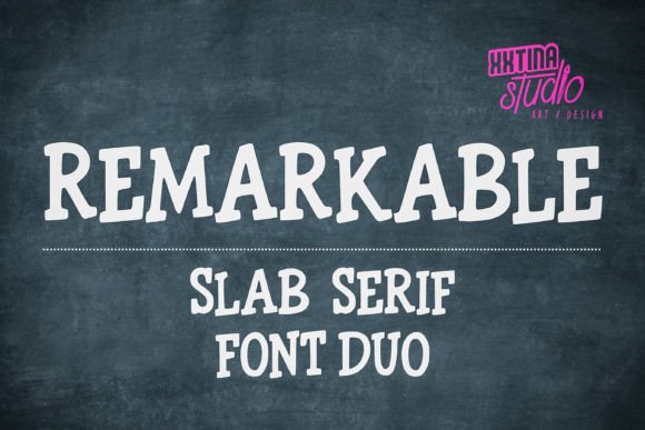 Remarkable: A Slab Serif for Today's Creative Projects