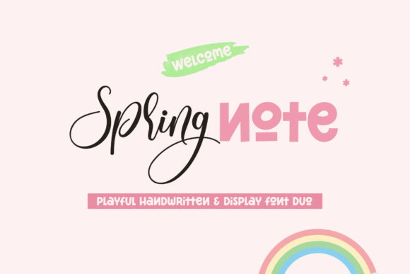 Spring Note: The Simple, Bouncy Duo Font for Modern Designers
