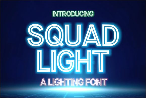 Squad Light: The Modern Display Font for Bold Ideas