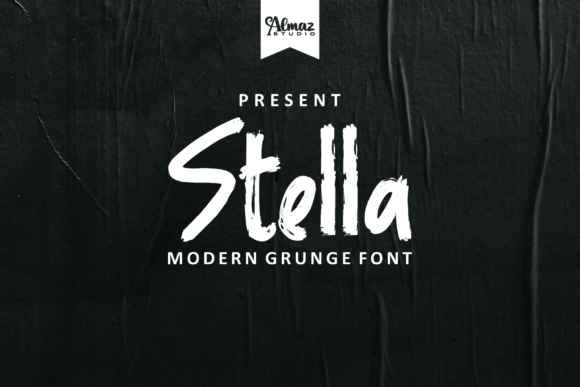 Stella: A Modern Brush Display Font with Edge