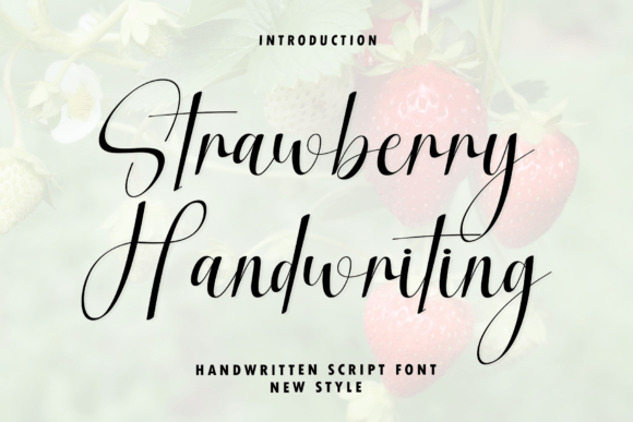 Strawberry Handwriting: A Modern Script for Elegant Branding